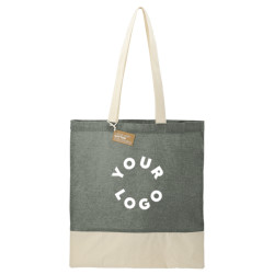 Split Recycled 5 oz. Cotton Twill Convention Tote Bag