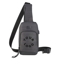 NBN Whitby Sling Bag with USB Port