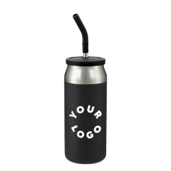 23 oz Gusto Stainless Steel Tumbler with Stainless Steel Straw