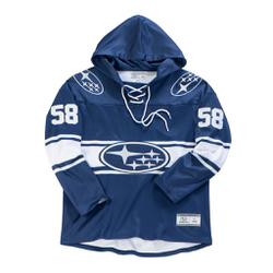 Lace Up Hooded Hockey Jersey