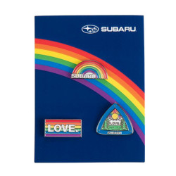 Subaru Love Pride Pin Set