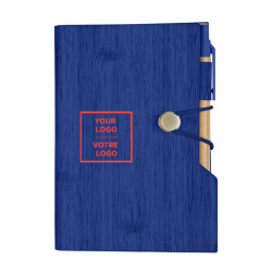 Woodgrain Look Notebook With Sticky Note