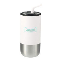 Lagom Tumbler with Stainless Steel Straw, 16oz