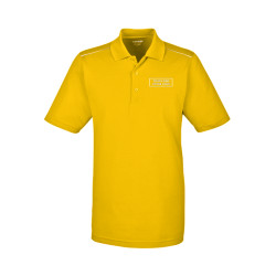Radiant Men's Performance Piqué Polo with Reflective Piping