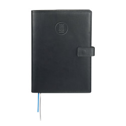 Journal rechargeable en cuir Uptown, 7 po x 10 po