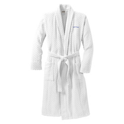 Port Authority® Men's Checkered Terry Shawl-Collar Robe
