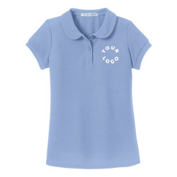 Youth Port Authority® Girls Silk Peter Pan Collar Polo
