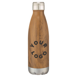 16 oz Swig Stainless Woodgrain Water Bottle
