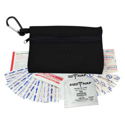 First Aid Kit Zipper Tote with Carabiner