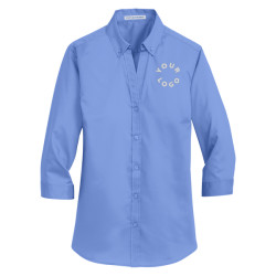 Port Authority® Women’s 3/4-Sleeve SuperPro™ Twill Shirt