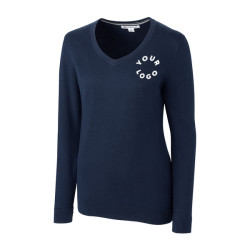 Cutter & Buck® Women’s Lakemont Triblend V-Neck Pullover Sweater