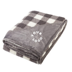 Field & Co.® Double-Sided Plaid Sherpa Blanket