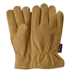 Winter-Lined Premium Cowhide Leather Gloves