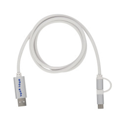 3-in-1 3' Disco Tech Light-Up Charging Cable