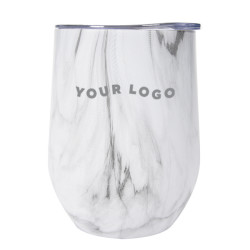 12 oz. Marble Stemless Wine Cup