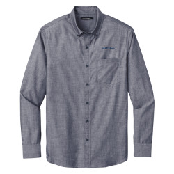 Port Authority® Men’s Long Sleeve Chambray Easy Care Shirt