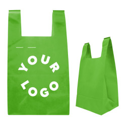 Reusable T-Shirt Style Nonwoven Tote Bag