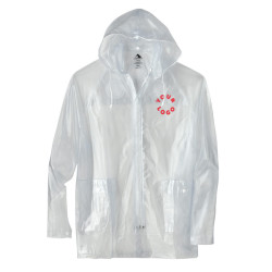 Augusta Sportswear® Unisex Clear Hooded Rain Jacket