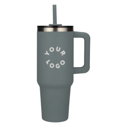 40 oz. Pinnacle Recycled Travel Tumbler with Straw