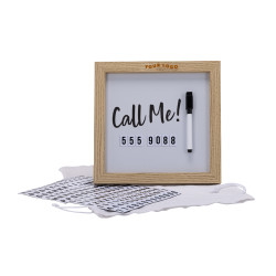 Magnetic Letter White Board with Wood Frame