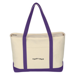 Large Starboard Cotton Canvas Tote Bag - 24-Hour Production