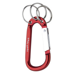 8mm Carabiner With Triple Split Ring - 24 Hour Production