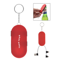 Hideaway 3-in-1 Charging Cable & Bottle Opener - 24-Hour Production